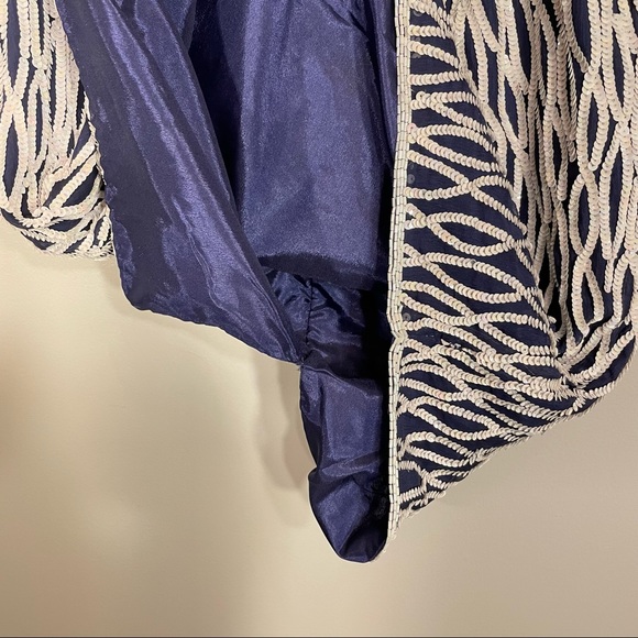 Vintage Nipon Night White Fully Sequined & Beaded 100% Silk Sheath Dress Size 4 - Picture 14 of 16